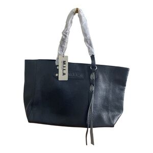 NWT Made in Los Angeles (M.I.L.A)   Navy Leather Tote